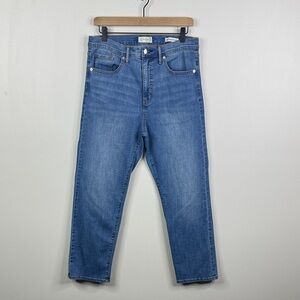 Jessica Simpson Harmony High Rise Slim Straight Jeans Women's 10/30 Blue Denim